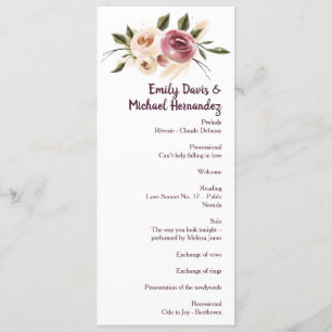 Soft Elegante Rose Burgundy Cream Frame Programm