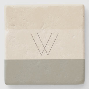 Soft Evergreen, Off White, Tan & Brown Steinuntersetzer