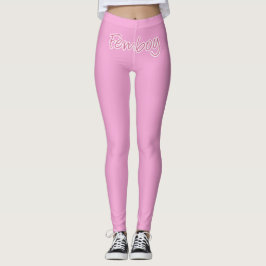 Soft Femboy Sissy Pink Leggings