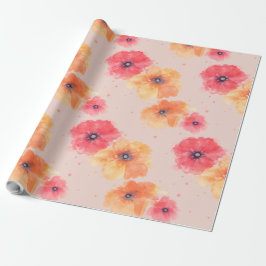 Soft Floral Blooms Wrapping Paper  Geschenkpapier
