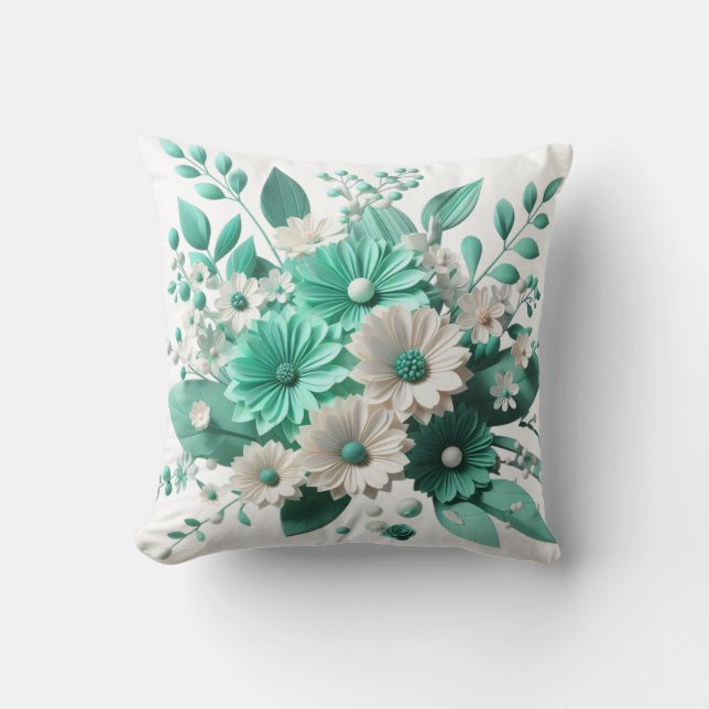 Soft Floral Cushion for Cozy Spaces Kissen (Vorderseite)