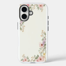 Soft Floral Elegante iPhone 16 Hülle