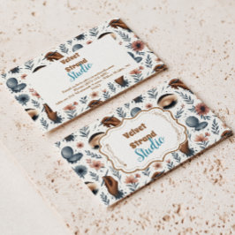 Soft Floral Lash Artist Beauty Studio Visitenkarte