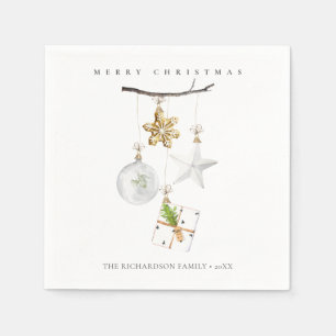 Soft frohe Weihnachtsschmuck Star Cookie Chime Serviette