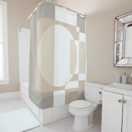 Soft Geometric Blocks – Simple and Sleek Duschvorhang