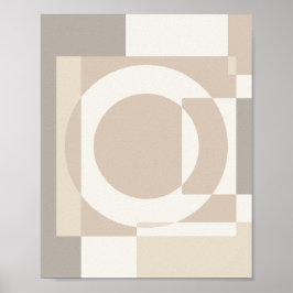 Soft Geometric Blocks – Simple and Sleek Poster