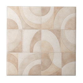Soft Geometric Seamless Ceramic Tile Fliese