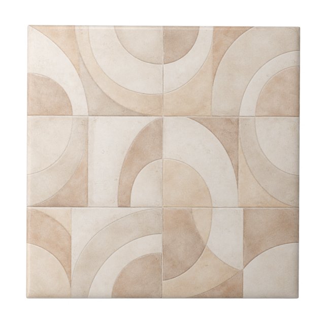 Soft Geometric Seamless Ceramic Tile Fliese (Vorderseite)