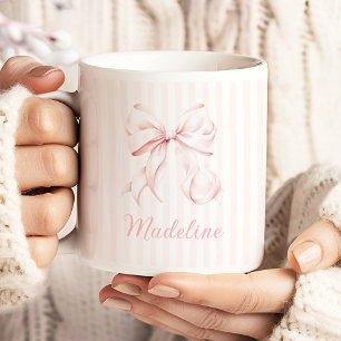 Soft Girl Pink Bow Jumbo-Tasse