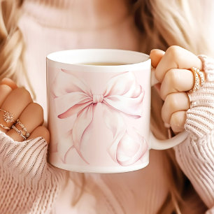 Soft Girl Pink Bow Jumbo-Tasse