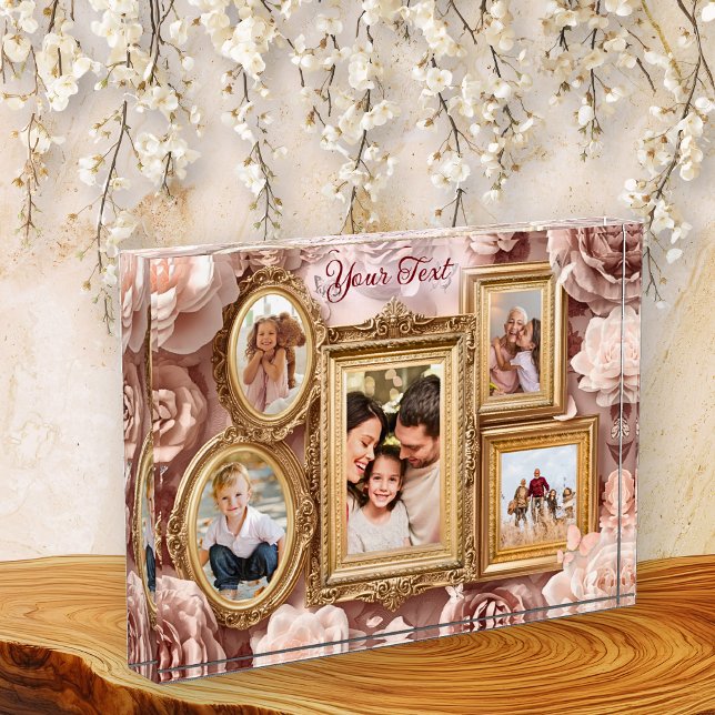 Soft Gold Baroque Floral Memory Frames Gallery Fotoblock (Von Creator hochgeladen)