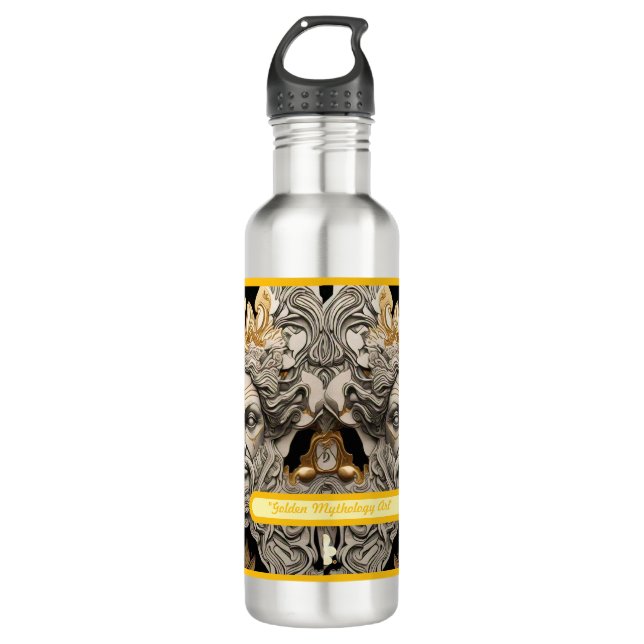 "Soft Golden Mythology" Edelstahlflasche (Vorderseite)