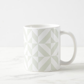 Soft Gray Geometric Art Deco Kaffeetasse