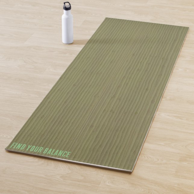 Soft Green Bamboo Texture Yoga Mat Yogamatte (Beispiel)