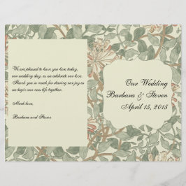 Soft Green Vintag William Morris Honeysuckle