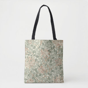 Soft Green Vintag William Morris Honeysuckle Tasche