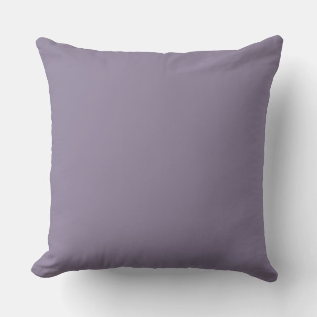 Soft Grey Purple,Solid Modern,Throw Pillow Kissen (Vorderseite)