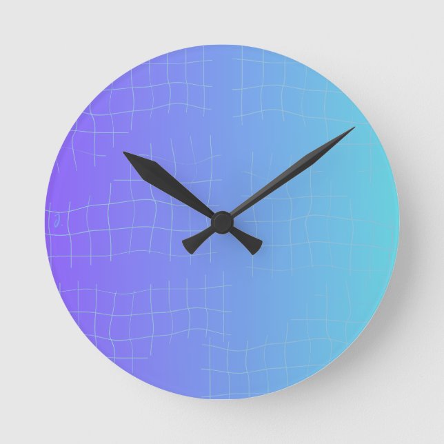Soft Harmony Abstract Wall Clock Runde Wanduhr (Vorderseite)