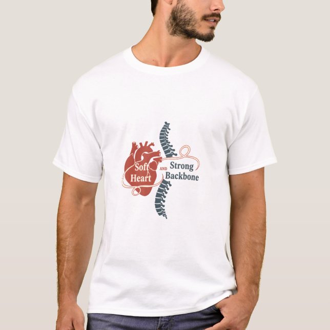 Soft Heart Strong Backbone t-shirt (Vorderseite)