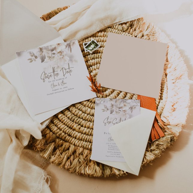 Soft Herbstlaubs Save The Date (Von Creator hochgeladen)