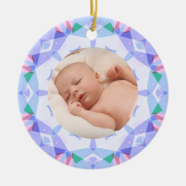 Soft Hübsch Pastete Custom Christmas Foto Picture Keramik Ornament (Vorne)