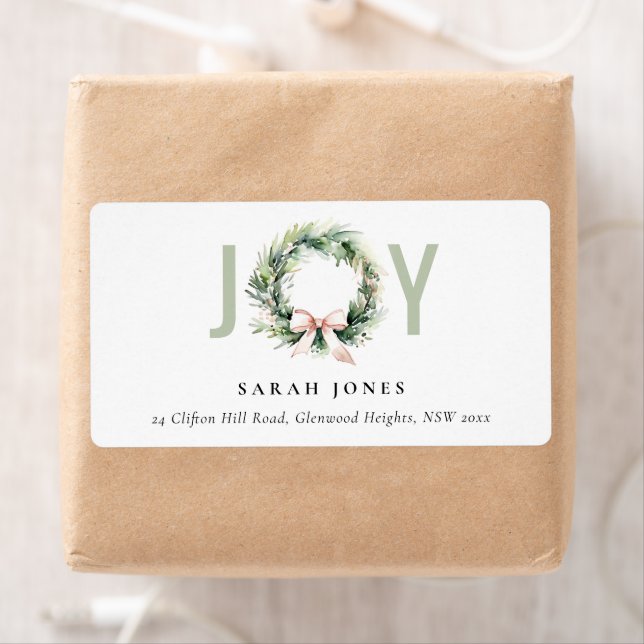 Soft Joft Blush Green Weihnachtsanschrift (Insitu)