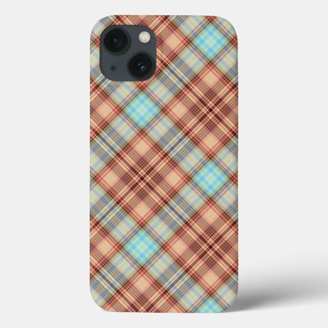 Soft Kariert - Zwei Case-Mate iPhone Hülle (Rückseite)