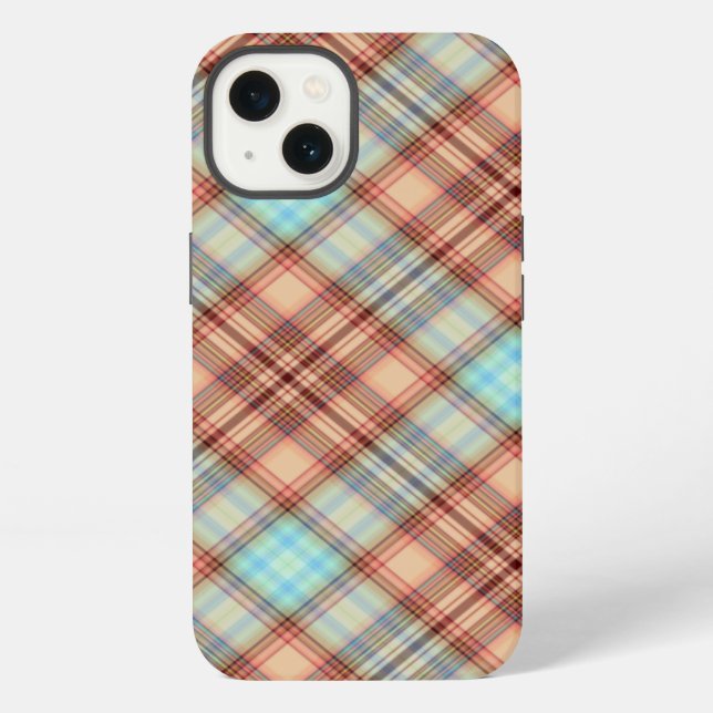 Soft Kariert - Zwei iPhone Hülle (Rückseite)