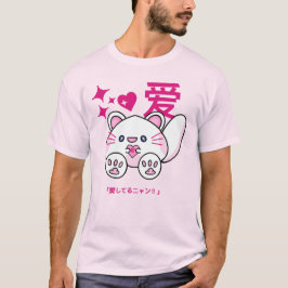 Soft & Kawaii - Pastel Pink Cat T-Shirt 💕 🐾