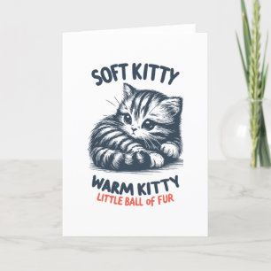Soft Kitty Dankeskarte
