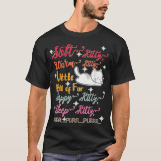 Soft Kitty Warm Kätzchen Kleine Ball Pelzschlafkit T-Shirt