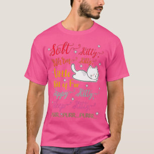 Soft Kitty Warm Kätzchen Kleine Ball Pelzschlafkit T-Shirt