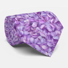 Soft Lavender Flower Petals Pattern Krawatte