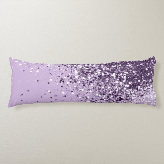 Soft Lavender Lady Glitzer #1 (Imitate Glitzer) #a Seitenschläferkissen (Vorderseite)