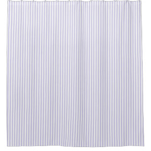 Soft Light Lila Lavendel Strip Bauernhof Duschvorhang