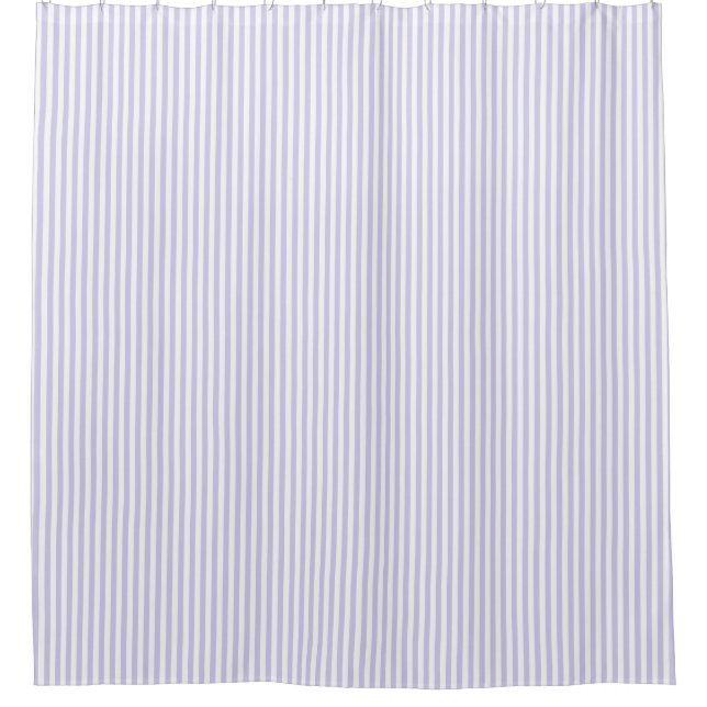 Soft Light Lila Lavendel Strip Bauernhof Duschvorhang (Vorderseite)
