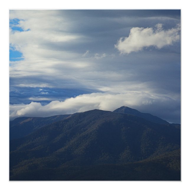 Soft Light over Mount Bogong Poster (Vorderseite)