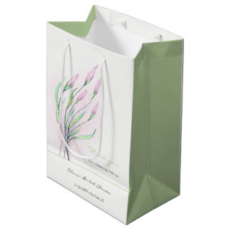 Soft Lila Lilies Brautparty Mittlere Geschenktüte