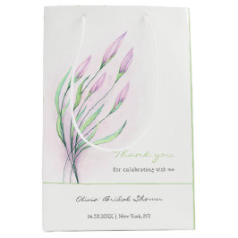 Soft Lila Lilies Brautparty Mittlere Geschenktüte