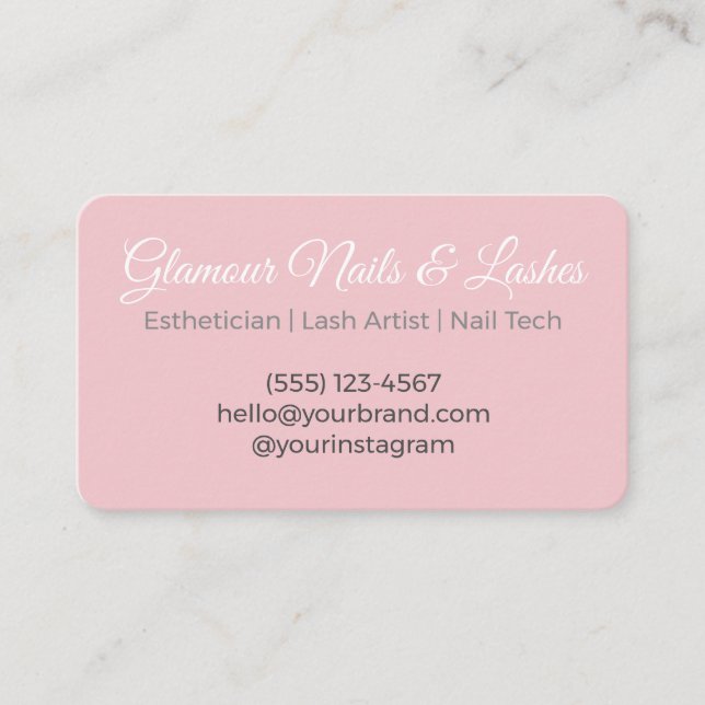 Soft Luxury Beauty/Wellness Parlor Visitenkarte (Vorderseite)