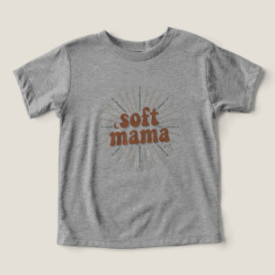 Soft Mama: Retro Groovy Sunburst Mutterschaft Typo