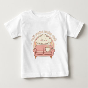 Soft Mama Social Club Regenbogen-Design Cute Coz Baby T-shirt