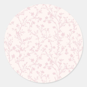 Soft Meadow Blush Pink - Neutral Runder Aufkleber