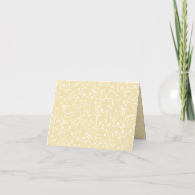 Soft Meadow Neutral - Buttercreme Dankeskarte (Vorderseite)