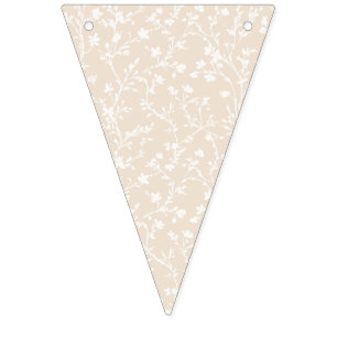 Soft Meadow Neutral - Weiches Leinen Wimpelkette