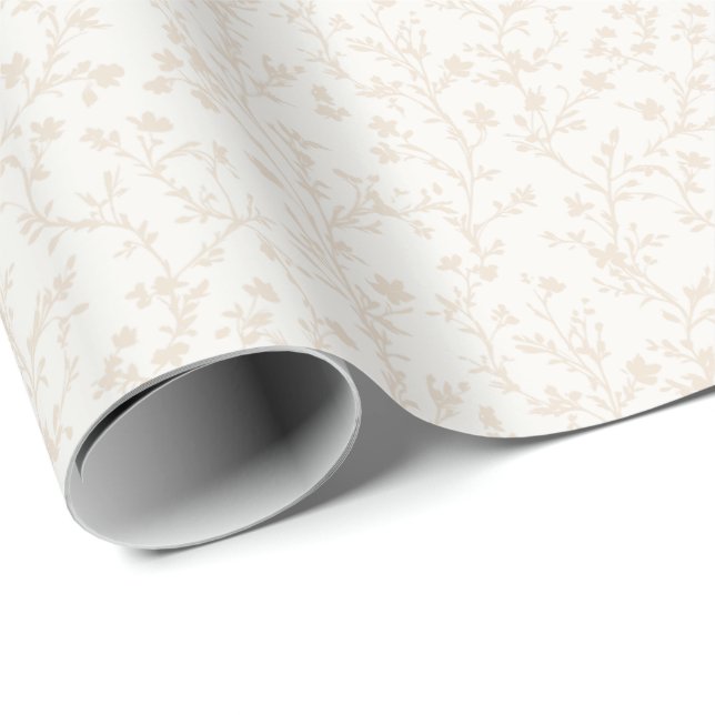 Soft Meadow Soft Linen - Neutral Geschenkpapier (Rolleneckpunkt)