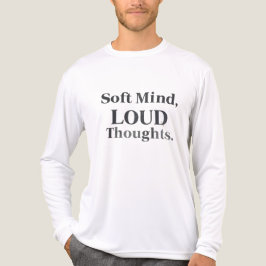 Soft Mind Loud Thoughts Minimalist Vintage Tri-Blend Shirt