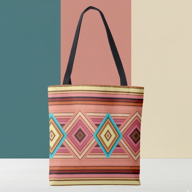 Soft Multi-Color Diamond & Stripe Tasche (Von Creator hochgeladen)