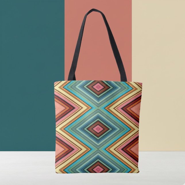 Soft Multi-Color Diamond & Stripe Tasche (Von Creator hochgeladen)