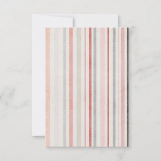 Soft Neutral Stripes Minimal Thank You Card Dankeskarte